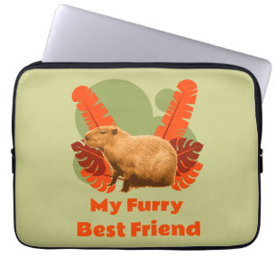 Capybara Mein Felliger Bester Freund Laptopschutzhülle