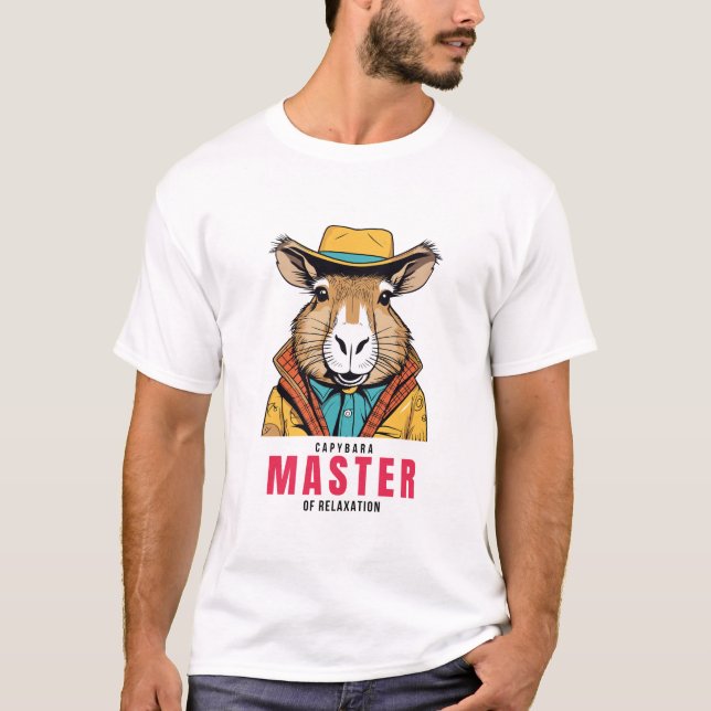Capybara - Meister der Entspannung T-Shirt (Vorderseite)