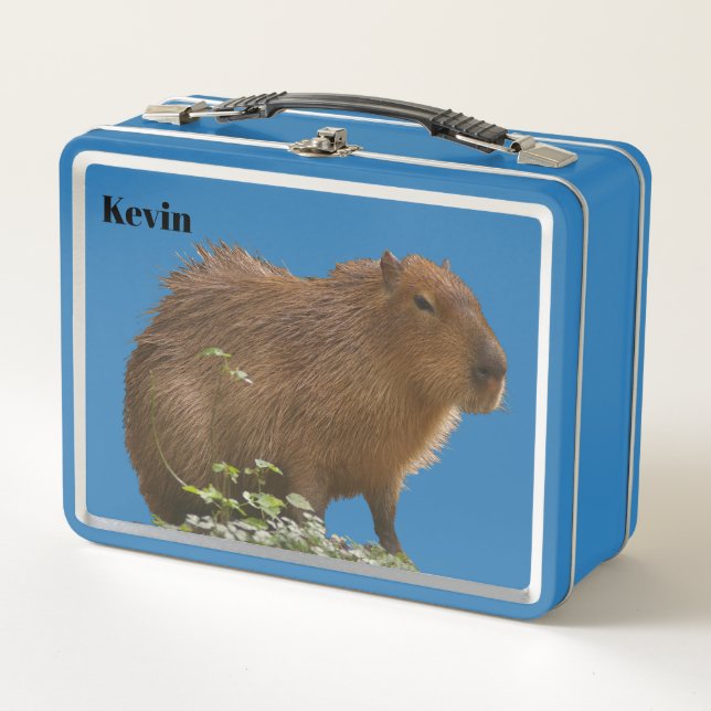 Capybara Metall Brotdose (Vorderseite)