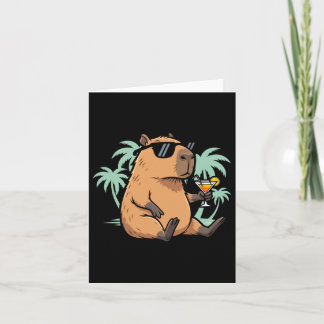 Capybara mit Schwanz - Chill-Vibes Karte