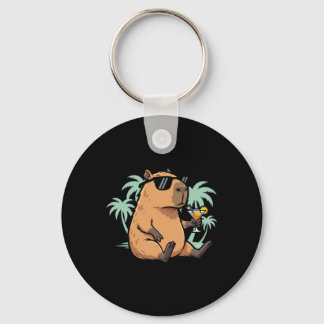 Capybara mit Schwanz - Chill-Vibes Schlüsselanhänger