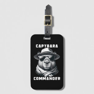 Capybara mit Sonnenbrille Capy Kommandant Gepäckanhänger