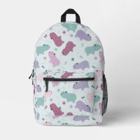 Capybara Muster bedruckte Rucksack
