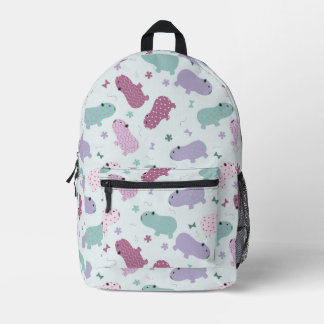 Capybara Muster bedruckte Rucksack