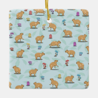 Capybara-Muster Keramikornament