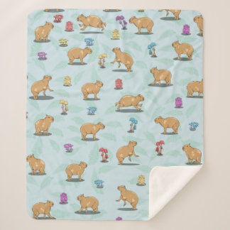 Capybara-Muster Sherpadecke