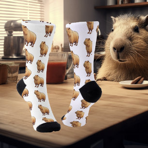Capybara-Muster Süß Socken
