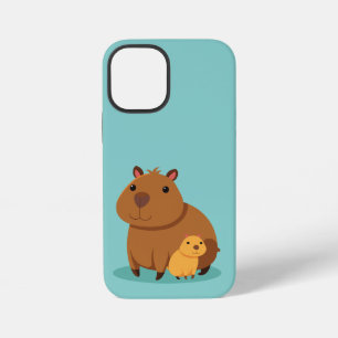 Capybara-Mutter-und-Kind-Handyhülle iPhone 12 Mini Hülle