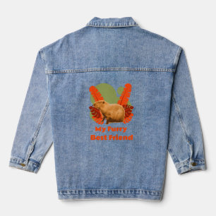 Capybara My Furry Best Friend Jeansjacke