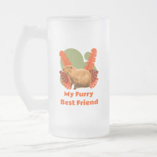 Capybara My Furry Best Friend Mattglas Bierglas