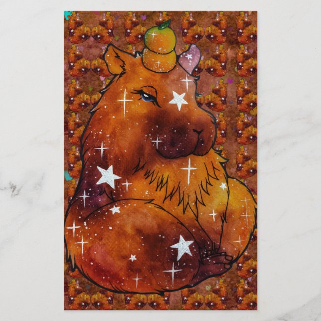 Capybara namens Dream Briefpapier (Vorderseite)