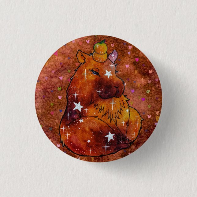 Capybara namens Dream Button (Vorderseite)