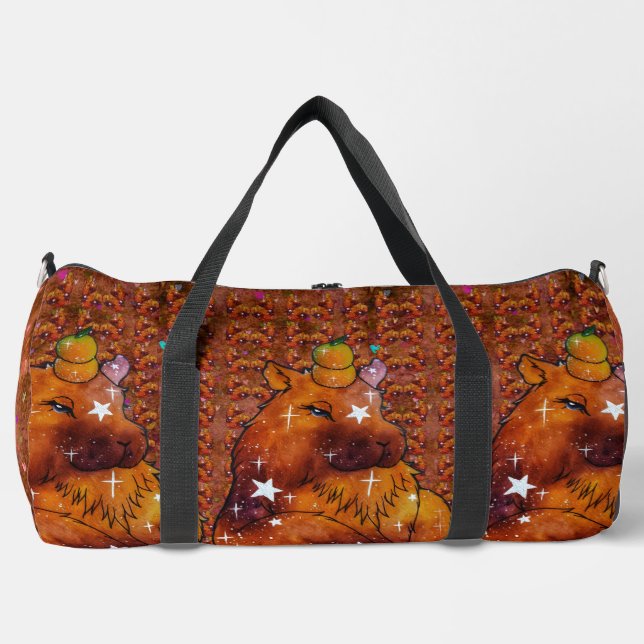 Capybara namens Dream Duffle Bag (Vorderseite)