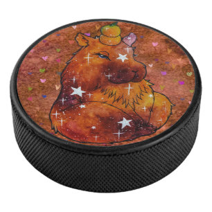 Capybara namens Dream Eishockey Puck