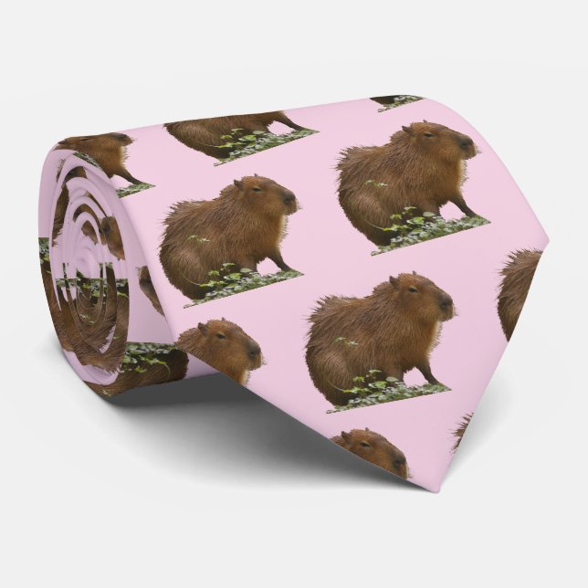 Capybara Neck Tie Krawatte (Gerollt)