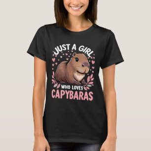Capybara Niedlich Nur Ein Mädchen Das Capybaras Li T-Shirt
