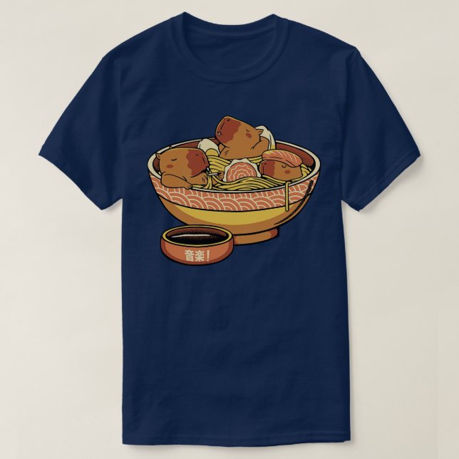 Capybara Niedlich Ramen von Tobe Fonseca T-Shirt (Design vorne)