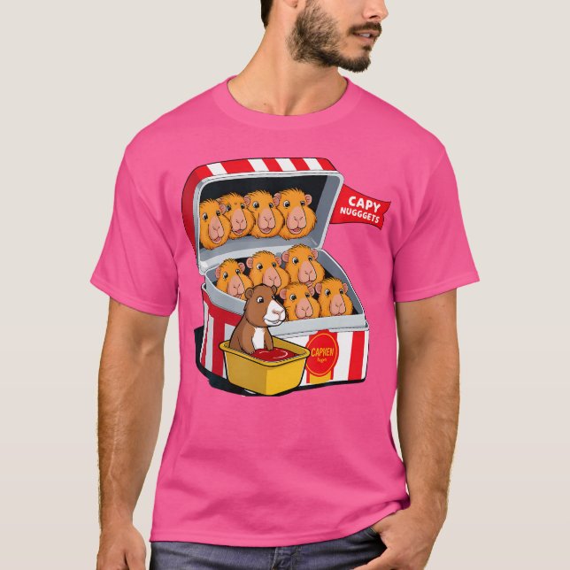 Capybara Nuggets Food Pub Capybara T-Shirt (Vorderseite)