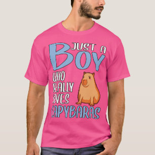 Capybara Nur Ein Junge, Der Capybaras Wirklich Lie T-Shirt