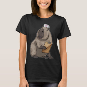 Capybara Nurse Notepad T-Shirt