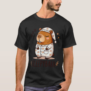 Capybara Offiziell Sleep Pajamas Nachtgown Sleepyb T-Shirt