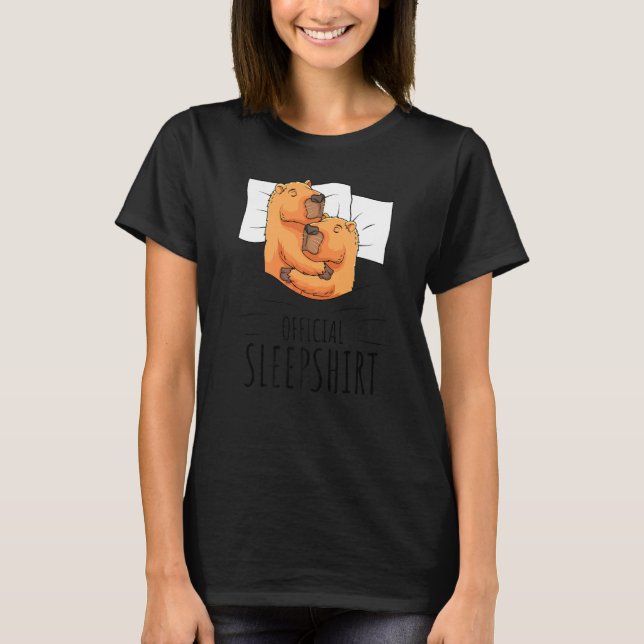 Capybara Offiziell Sleep T-Shirt (Vorderseite)