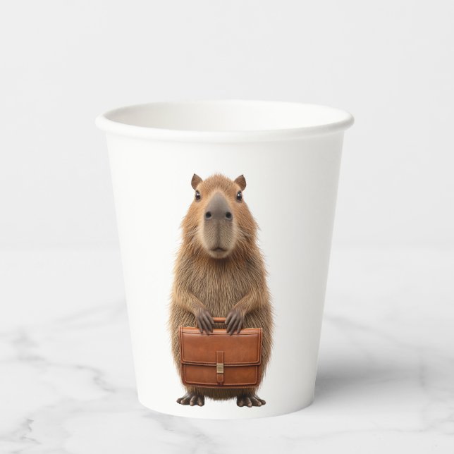 Capybara Pappbecher (Vorderseite)