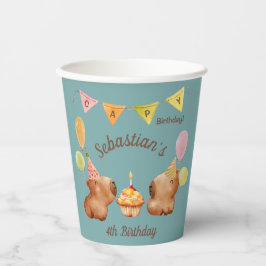 Capybara Party Fun Pappbecher