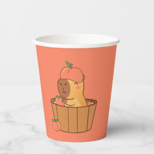 Capybara Party Paper Cup   Süße Tier Birthday Pappbecher