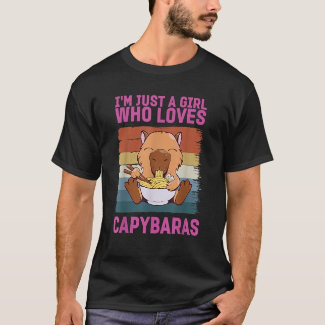Capybara Peluches Party Peluche Capybara T-Shirt (Vorderseite)