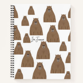 Capybara personalisiert notizbuch
