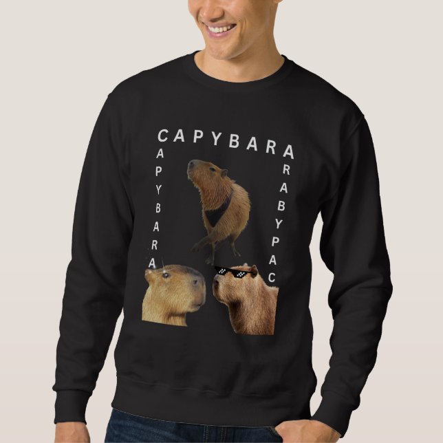 Capybara Photo Rodent Animal OK Pull Up Cappy Sweatshirt (Vorderseite)