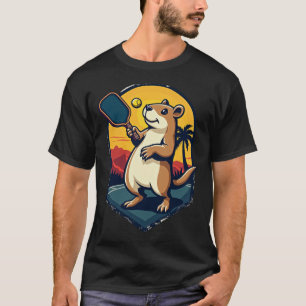 Capybara Pickleball Club Retro-Logo Team-Trikot Vi T-Shirt