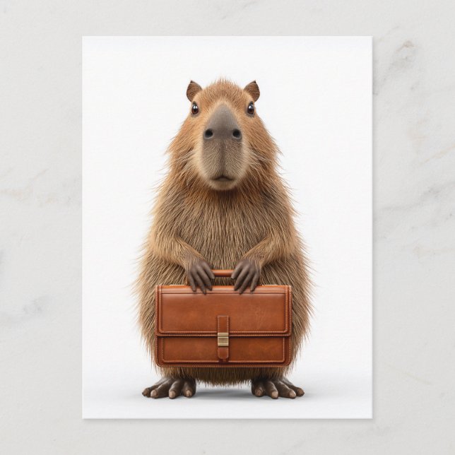 Capybara Postkarte (Vorderseite)