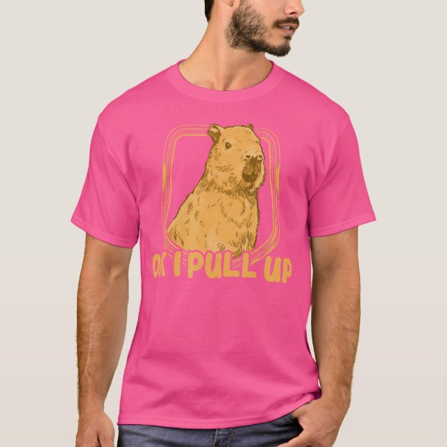 Capybara Pull-Up T-Shirt (Vorderseite)