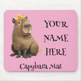 Capybara Quote Mouse Mat Mousepad