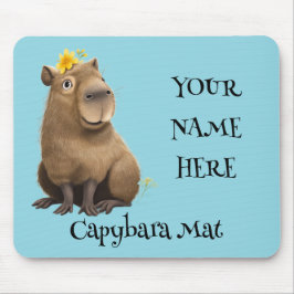 Capybara Quote Mouse Mat Mousepad