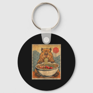 Capybara Ramen Japanisches Lustiges Grafik Kawaii Schlüsselanhänger
