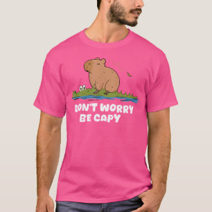 Capybara Reiten in Croco in Capybara macht keinen  T-Shirt