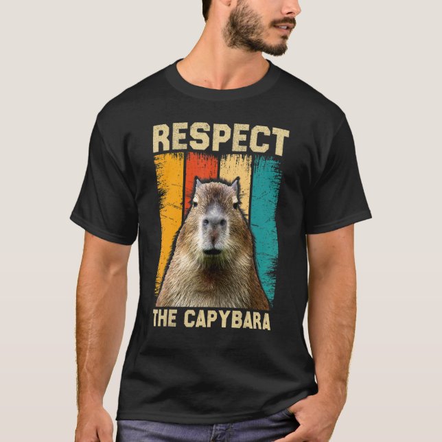 Capybara Respekt der Capybara T-Shirt (Vorderseite)