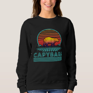 Capybara Retro Capibara Nagetier Vintage Sweatshirt
