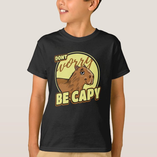 Capybara Retro Capibara T-Shirt (Vorderseite)