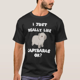 Capybara Rodent Dont Worry Capy Retro Sunset Vinta T-Shirt