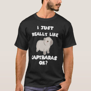 Capybara Rodent Dont Worry Capy Retro Sunset Vinta T-Shirt