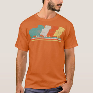 Capybara Rodent Retro Vintag (2) T-Shirt