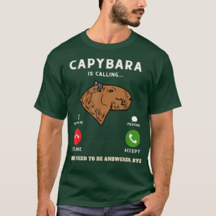 Capybara ruft Funny Capibara Meme Animal Lov T-Shirt
