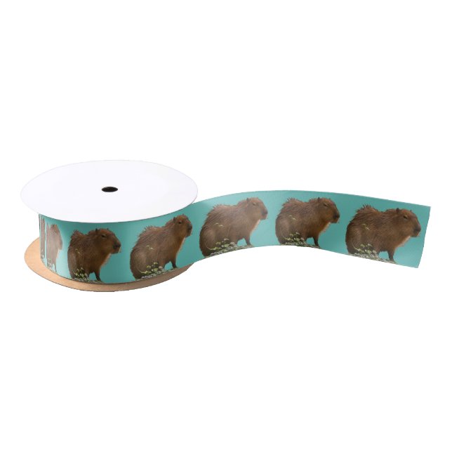 Capybara Satin Ribbon Satinband (Spule)