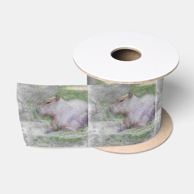 Capybara Satinband (Spule)