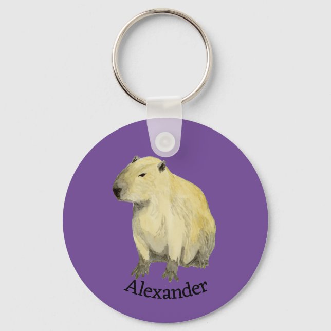 Capybara Schlüsselanhänger (Vorderseite)