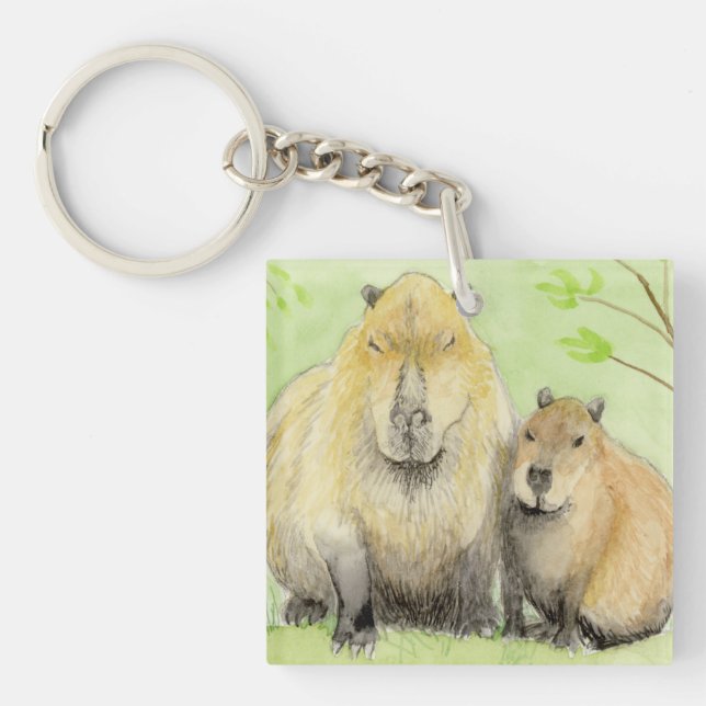 Capybara Schlüsselanhänger (Vorderseite)